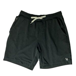 Vuori Ponto Shorts Mens S 7”Black Dream Knit Performance Lounge Soft